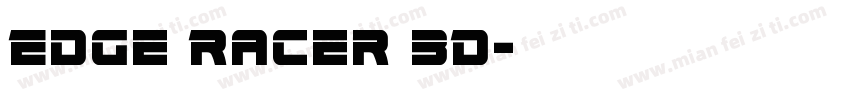 Edge Racer 3D字体转换
